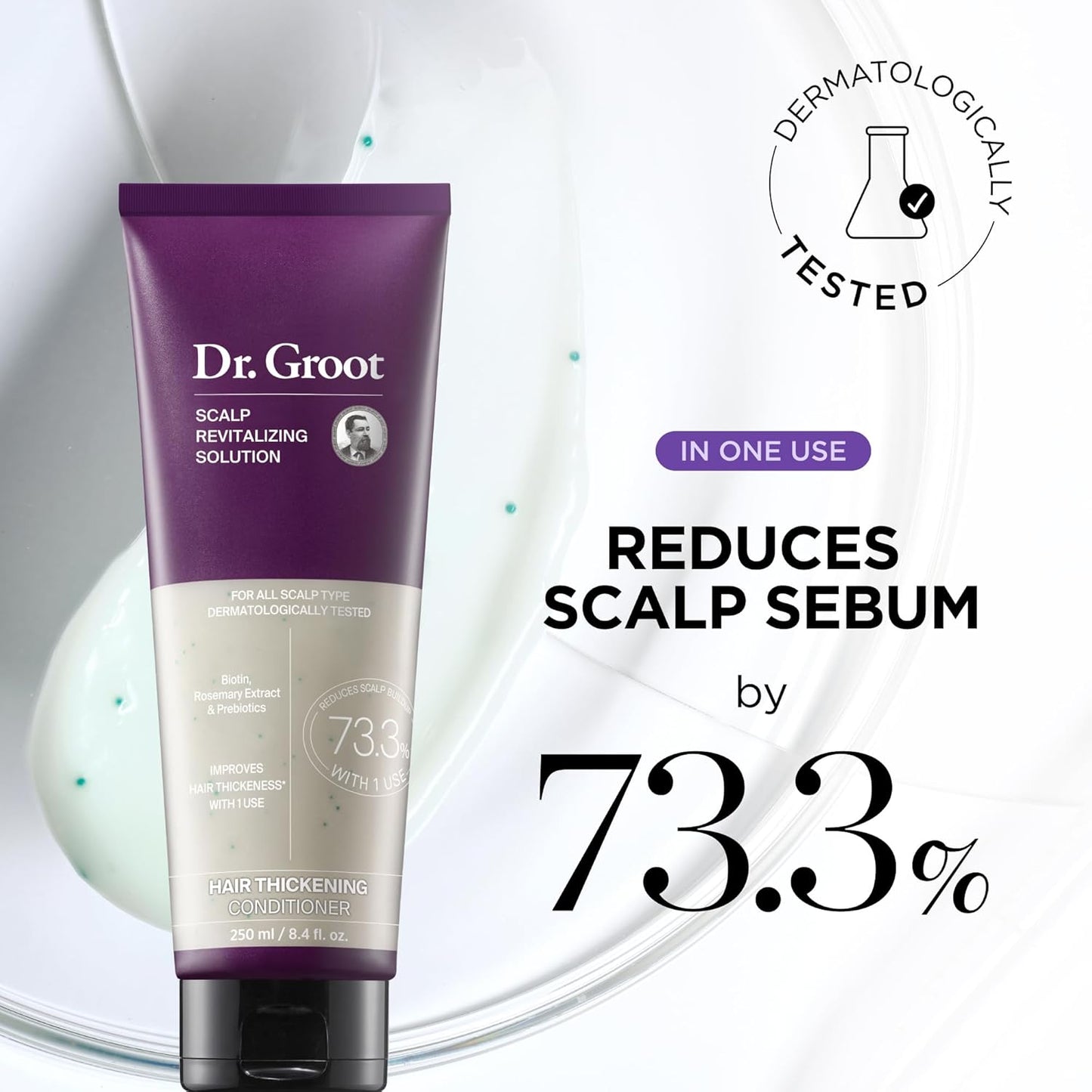 Juego de sérum, champú, acondicionador y tratamiento para el cuero cabelludo Dr. Groot Thickening para la caída del cabello